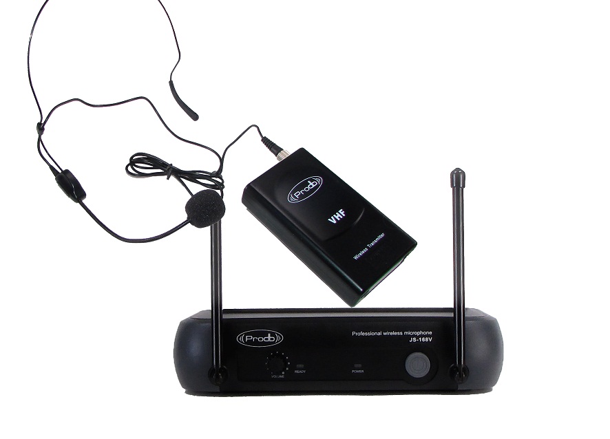 Sistema Inalámbrico VHF con microfono de cintillo Prodb