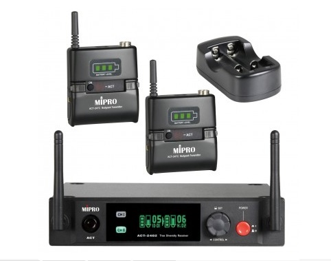 Kit de receptor doble MIPRO ACT2402/ACT24TC
