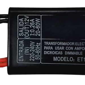 Transformador electronico Dimmeable IN 240 VOLT - OUT12 VOLT