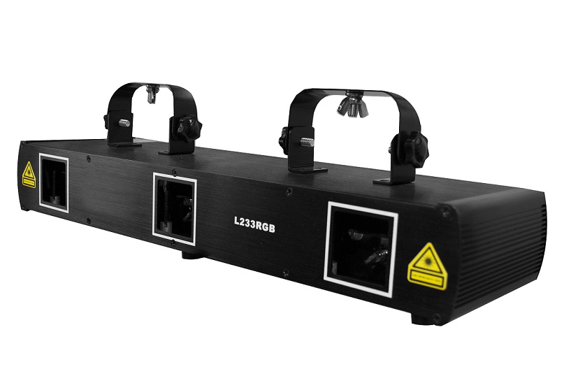 Laser de tres aperturas Rojo - verde - azul 250mW L233RGB