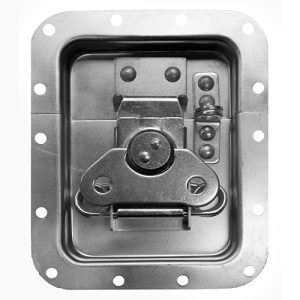 Chapa mediana con offset y porta candado (cromada) VV3055