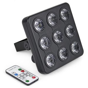 FOCO PAR LED SQUARE 9X4W RGBW GLOWING