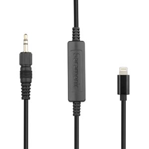 Cable adaptador mini plug a conector lightning Saramonic UTC-C35