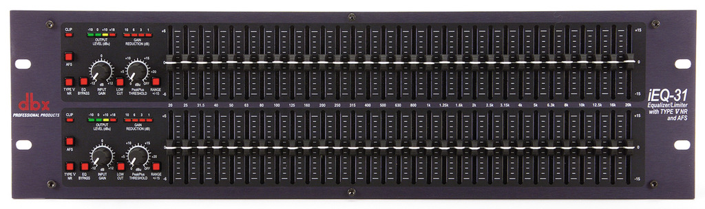ECUALIZADOR DBX IEQ31limitador gráfico dual de 31 bandas