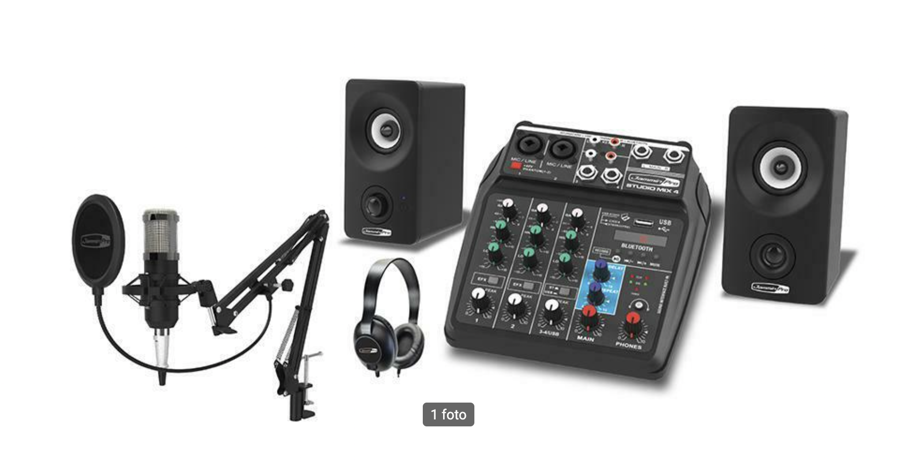 MICROFONO JAMMIN PRO STUDIO PACK 2