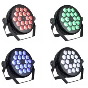 PAR LED 18x10W 6 en 1 RGBWA+UV GLOWING