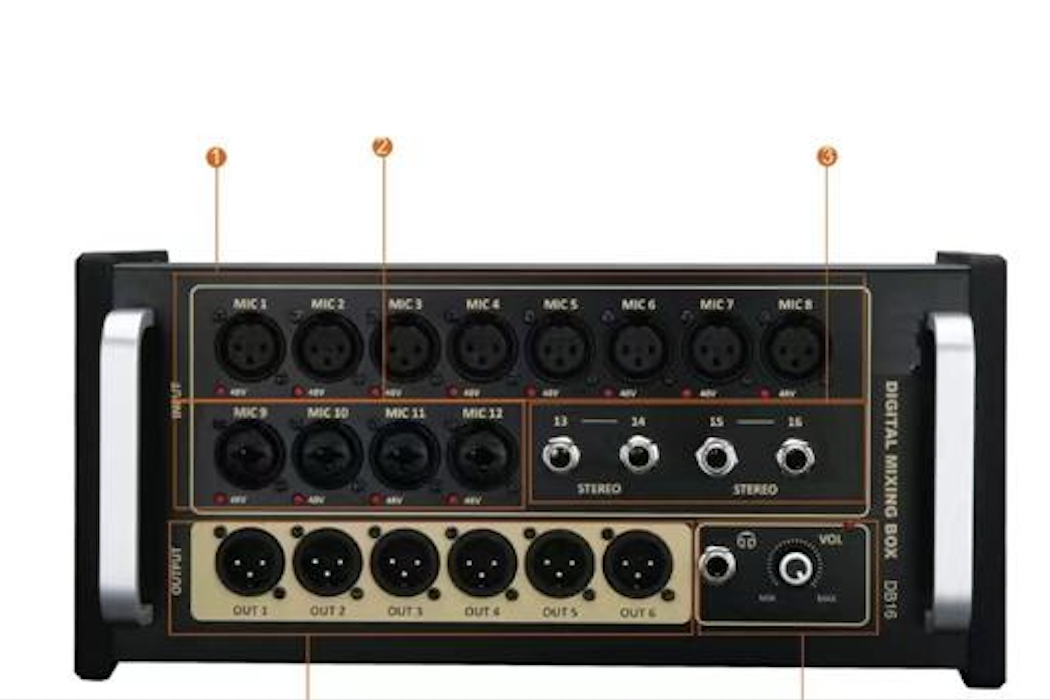 Mixer Digital PRODB DB16 Rackeable